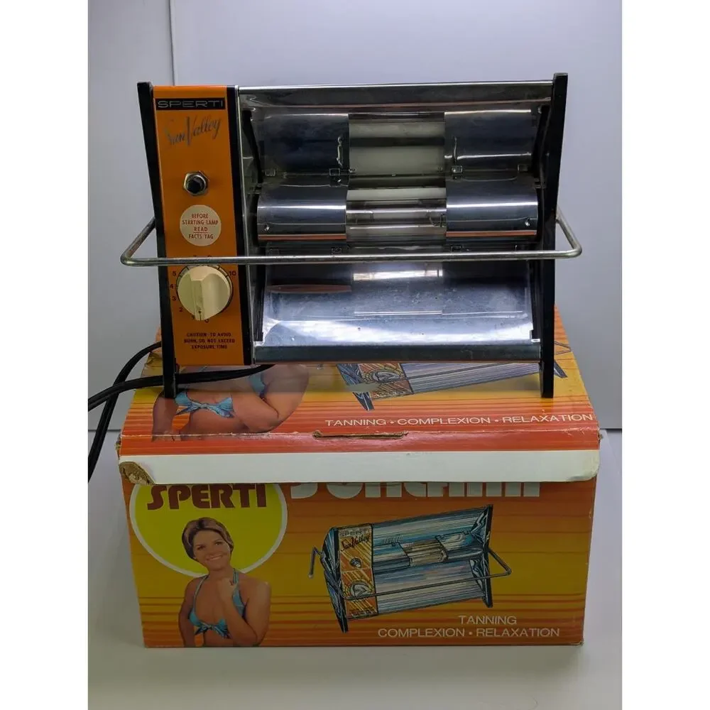 Vintage Sperti Sun Valley PT-9 Tanning Sunlamp 425W Original Box Cooper Hewitt